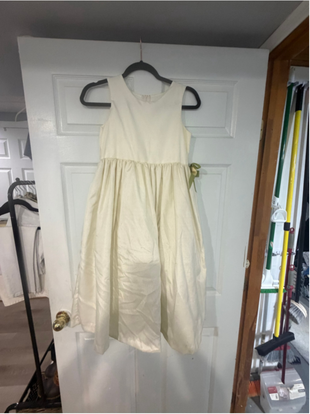 Women's Sophie Young Designs Limited White Green Dress Size 12